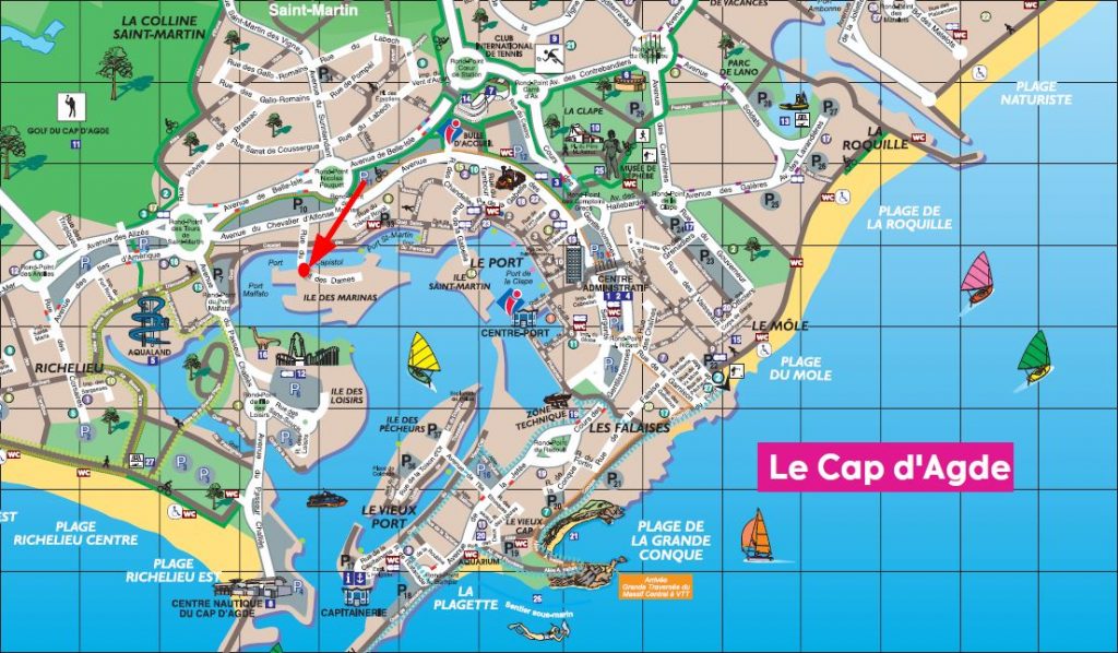 Plan Le Cap D Agde